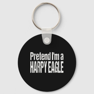Funny Pretend A Harpy Eagle Costume Lazy Halloween Key Ring