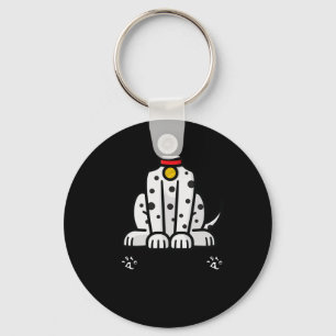 Funny Pretend I'm A Dalmatian Dog Lazy Halloween Key Ring