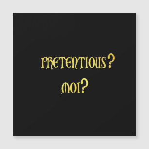 Funny Pretentious Joke
