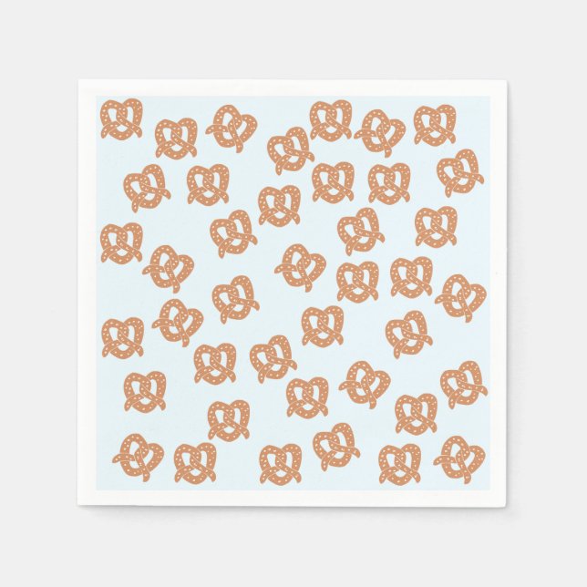 Funny Pretzel Paper Napkins (Front)