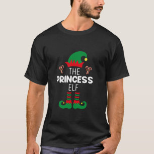 Funny Princess Christmas Elf Matching Pajama X Mas T-Shirt