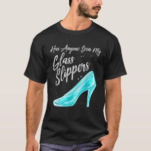 Funny Princess Glass Slippers Gift Women Fairy Tal T-Shirt