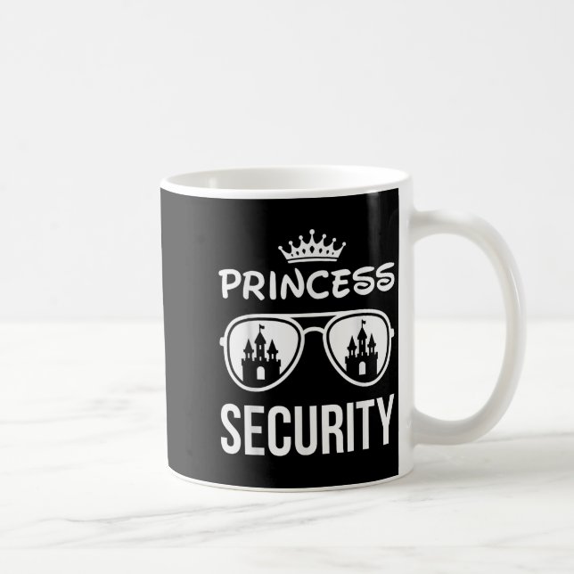 Funny Princess Security Design Castle Sungles Fami Coffee Mug (Right)