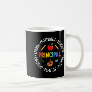 Funny Principal Life Rainbow Back To School For Me Coffee Mug