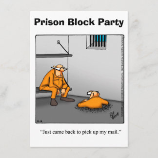 Funny Prison Block Party Invitations