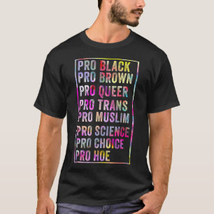 Funny Pro Black Brown Queer Trans Muslim Science C T-Shirt
