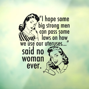 Funny Pro Choice Feminist Political Cartoon