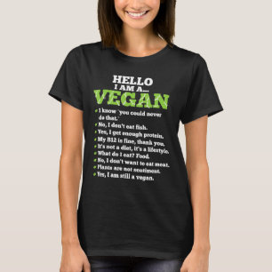 Funny Pro Vegan Activism Gym Athlete Gift Design T-Shirt