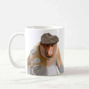 Funny Proboscis Monkey Golf Lovers  Coffee Mug