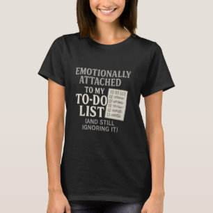 Funny Procrastination To-Do List Tee for Work and