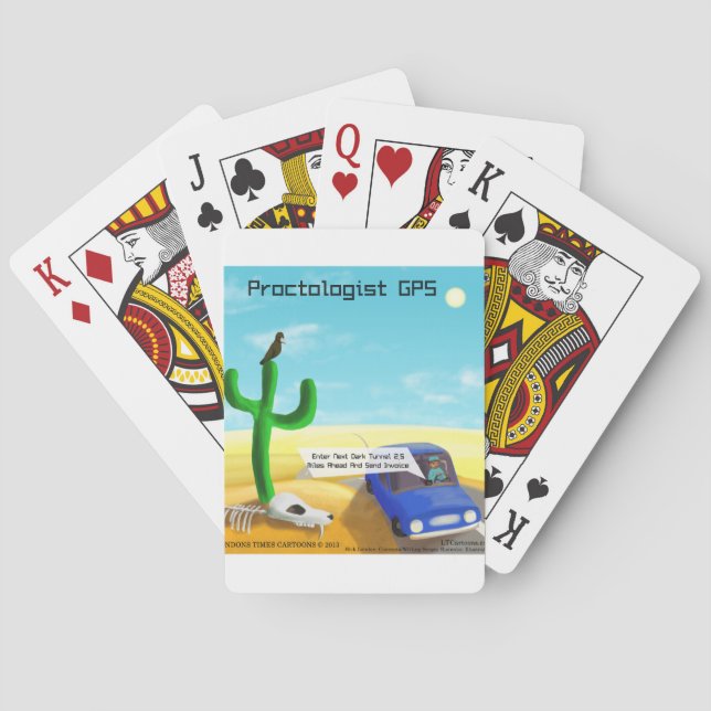 Funny Proctology Playing Cards (Back)