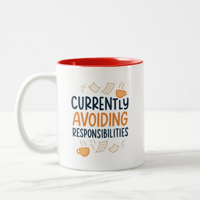 Funny Productivity Relatable Mug for Daily Work (Left)