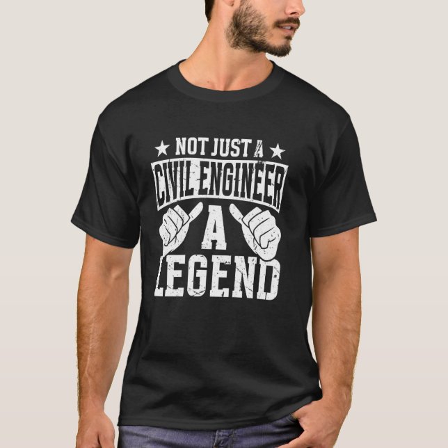 Funny Profession Quote Civil Engineer T-Shirt (Front)