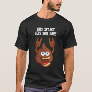 Funny Professional Sparky Electrician Construction T-Shirt