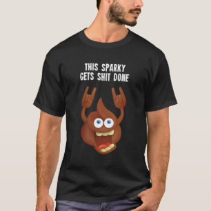 Funny Professional Sparky Electrician Construction T-Shirt