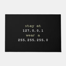 Funny programing for coder - black Doormat