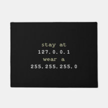 Funny programing for coder - black Doormat