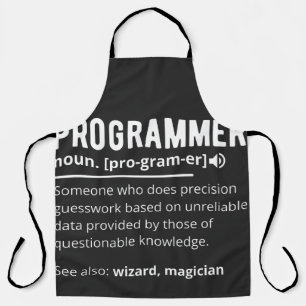 Funny Programmer Code Developer Meaning Definition Apron