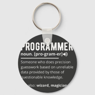 Funny Programmer Code Developer Meaning Definition Key Ring