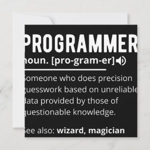 Funny Programmer Code Developer Meaning Definition Save The Date