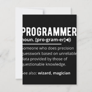 Funny Programmer Code Developer Meaning Definition Save The Date