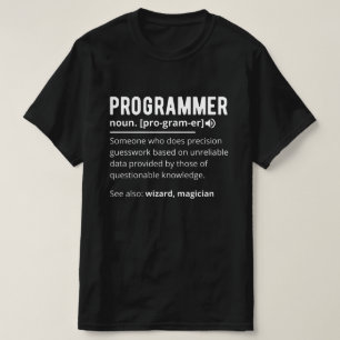 Funny Programmer Code Developer Meaning Definition T-Shirt