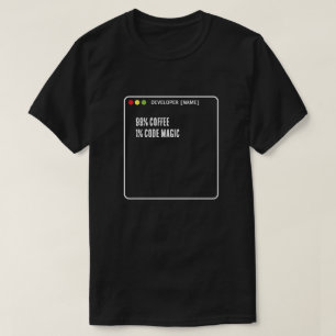 Funny Programmer Code Magic - Custom Name T-Shirt