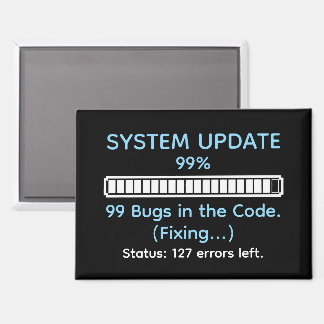 Funny Programmer Coding Magnet