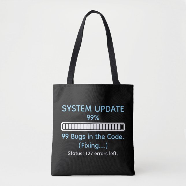 Funny Programmer Coding Tote Bag (Front)