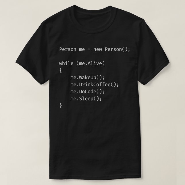 Funny programmer coffee code software developer sa T-Shirt (Design Front)