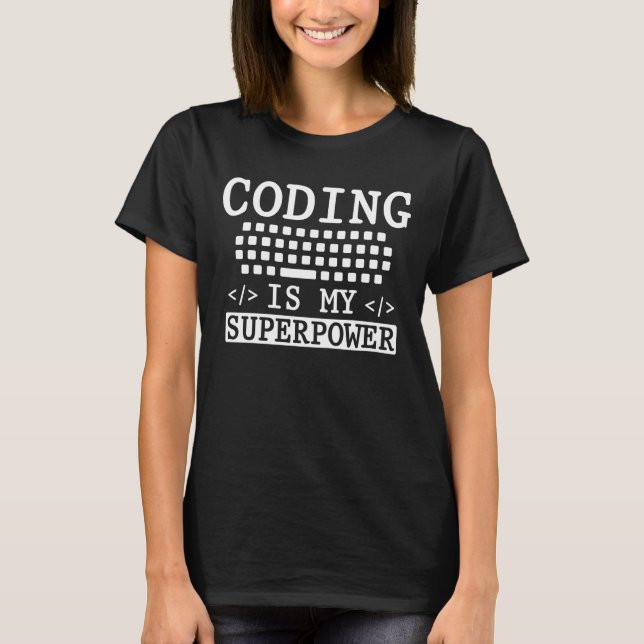 Funny Programmer Computer Science Coder T-Shirt (Front)