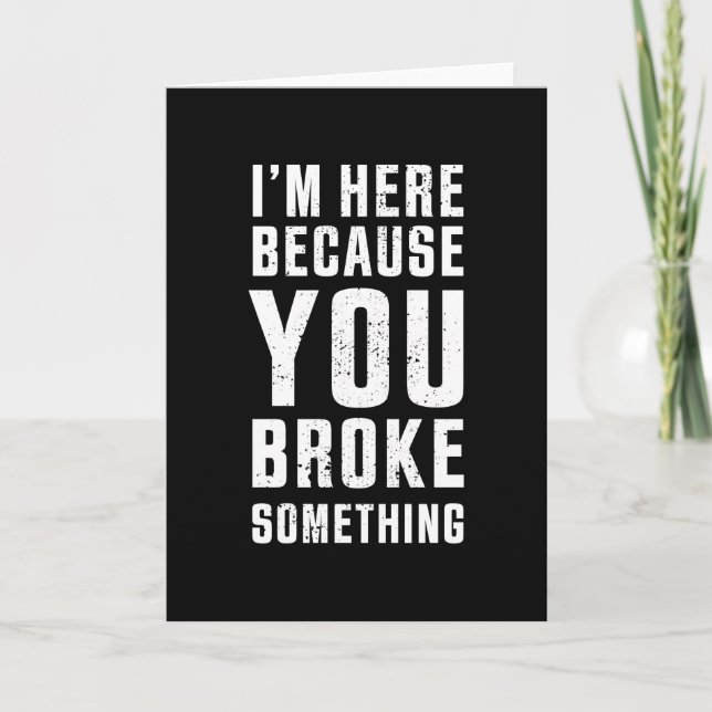 Funny Programmer Gift for Coding Geeks Card (Front)