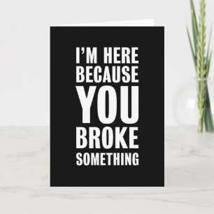 Funny Programmer Gift for Coding Nerds Card