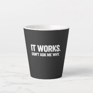 Funny Programmer Humour for Developers and Coders Latte Mug