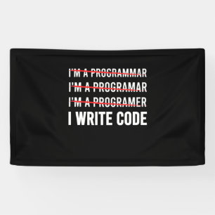 Funny Programmer I Wite Code Banner