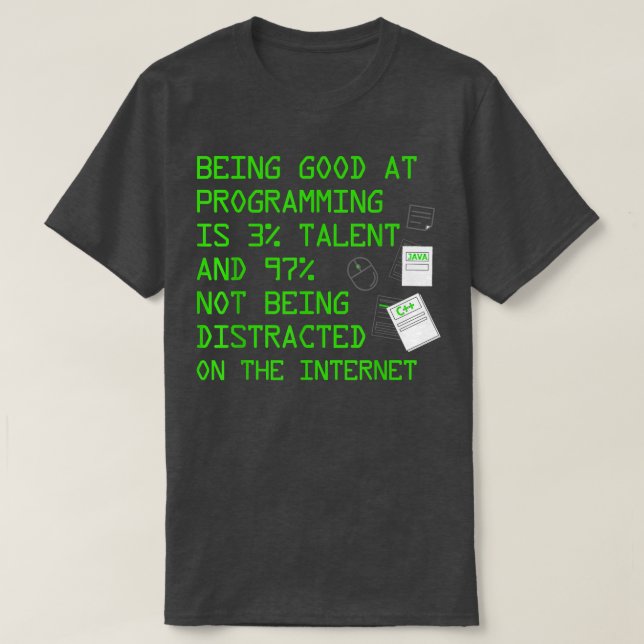Funny Programming Art For Men Women Coding Softwar T-Shirt (Design Front)