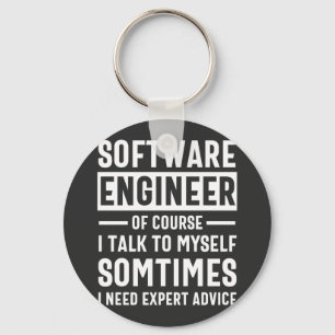Funny Programming Software Engineer Gift Key Ring