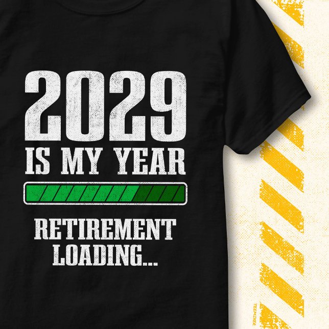 Funny Progress Bar Retired 2029 Retirement Loading T-Shirt (Creator Uploaded)
