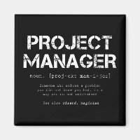 Funny Project Manager Dictionary Definition