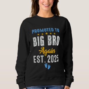 Funny Promoted to Big Brother Again 2025 Older Bro Sweatshirt