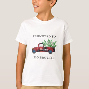 funny promoted to big brother Christmas truck T-Shirt