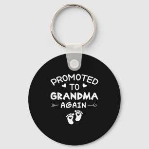 Funny promoted to grandma soon to be a grandma key ring