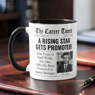 Funny Promotion Gift Custom Newspaper Headline Mug