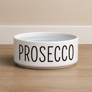 Funny Prosecco Dog Bowl