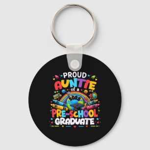 Funny Proud Auntie Of A Cl Of 2025 Pre-school Grad Key Ring
