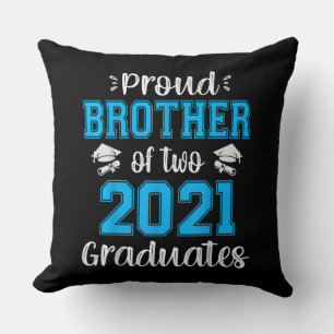 Funny Proud Brother Of 2021 Graduates T-shirt Cushion
