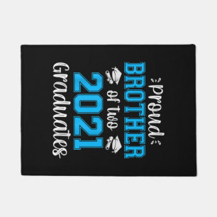 Funny Proud Brother Of 2021 Graduates T-shirt Doormat