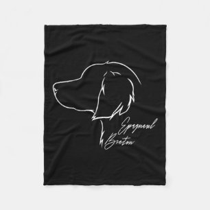 Funny Proud Epagneul Breton Profile Dog Mum Huntin Fleece Blanket