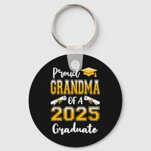 Funny Proud Grandma Of A Cl Of 2025 Graduate Key Ring