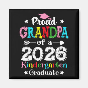 Funny proud grandpa of a class of 2026 kindergarte magnet